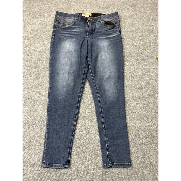 Democracy Jeans 14 Skinny Ab Technology Stretch Dark Denim Cotton Y2K 90s Street - Picture 1 of 13